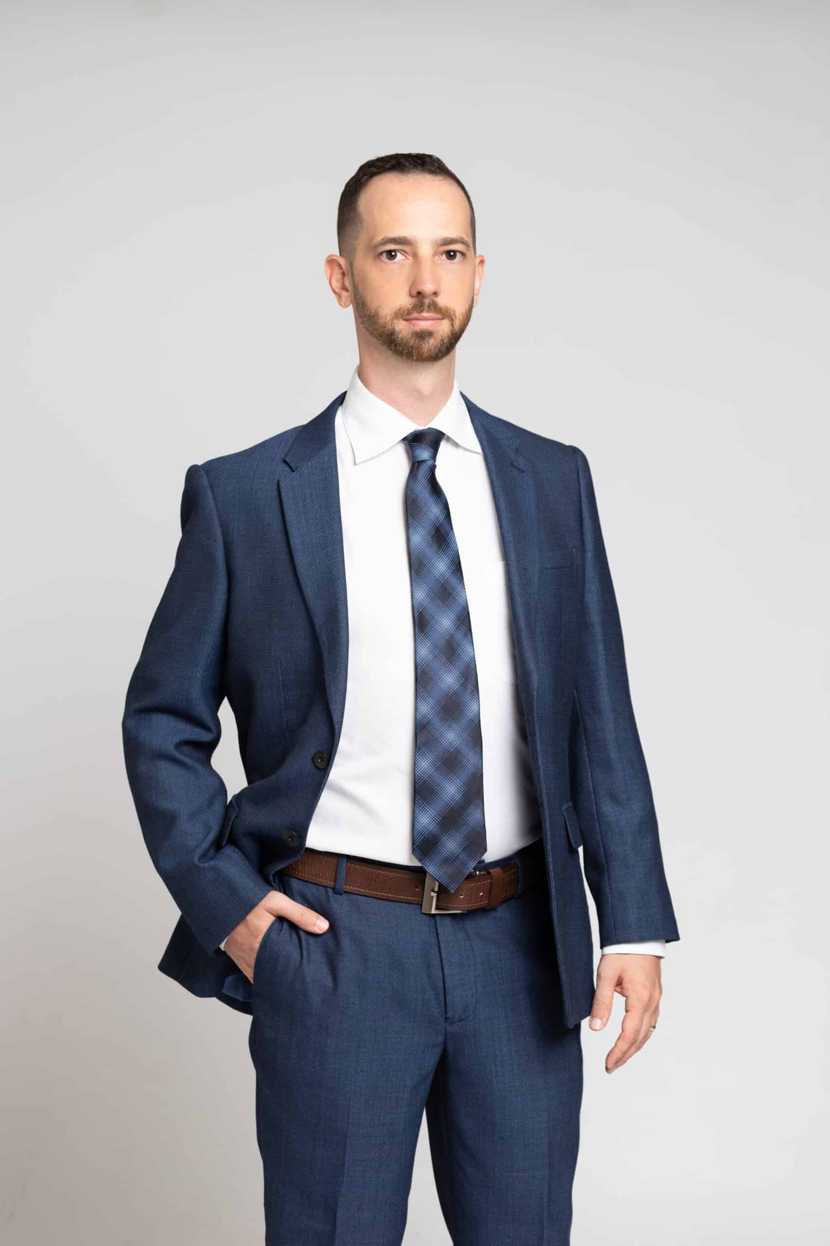 Mikkel Thorup blue suit
